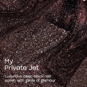 Bottle of OPI Nail Lacquer My Private Jet with shimmer effect