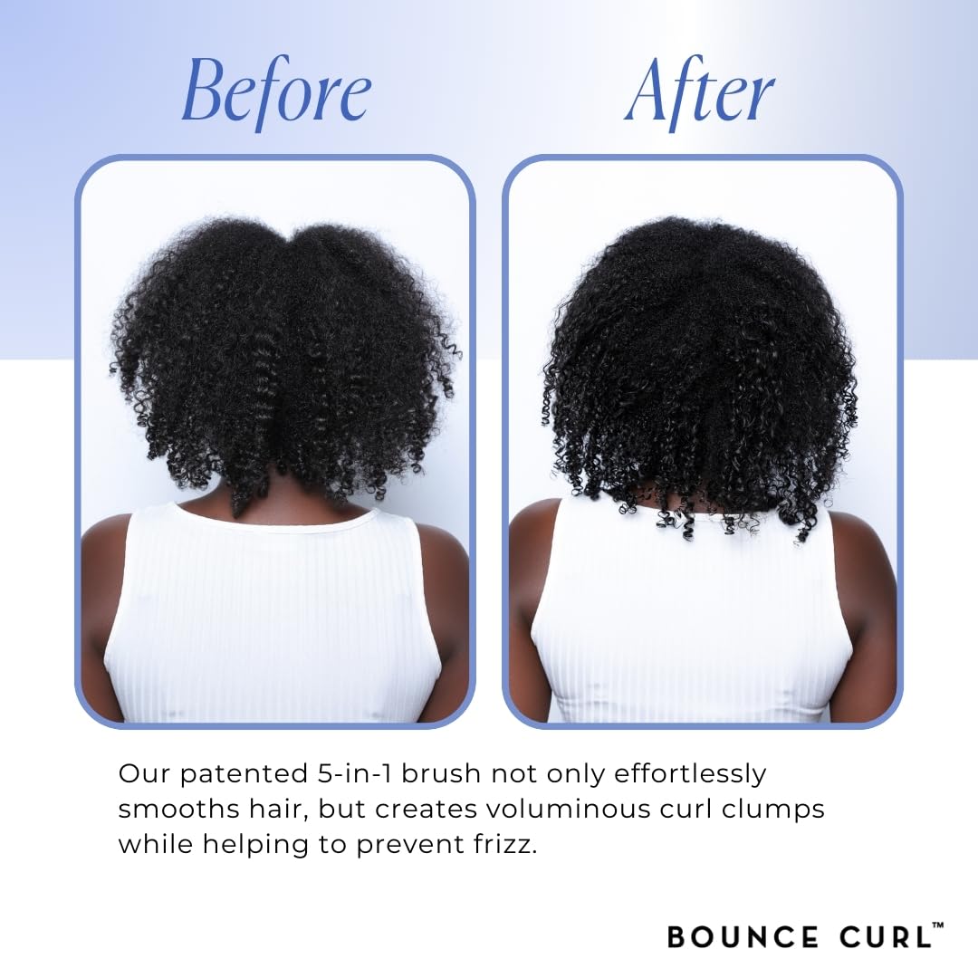 Bounce Curl brush demonstrating small-side edge design for curl definition