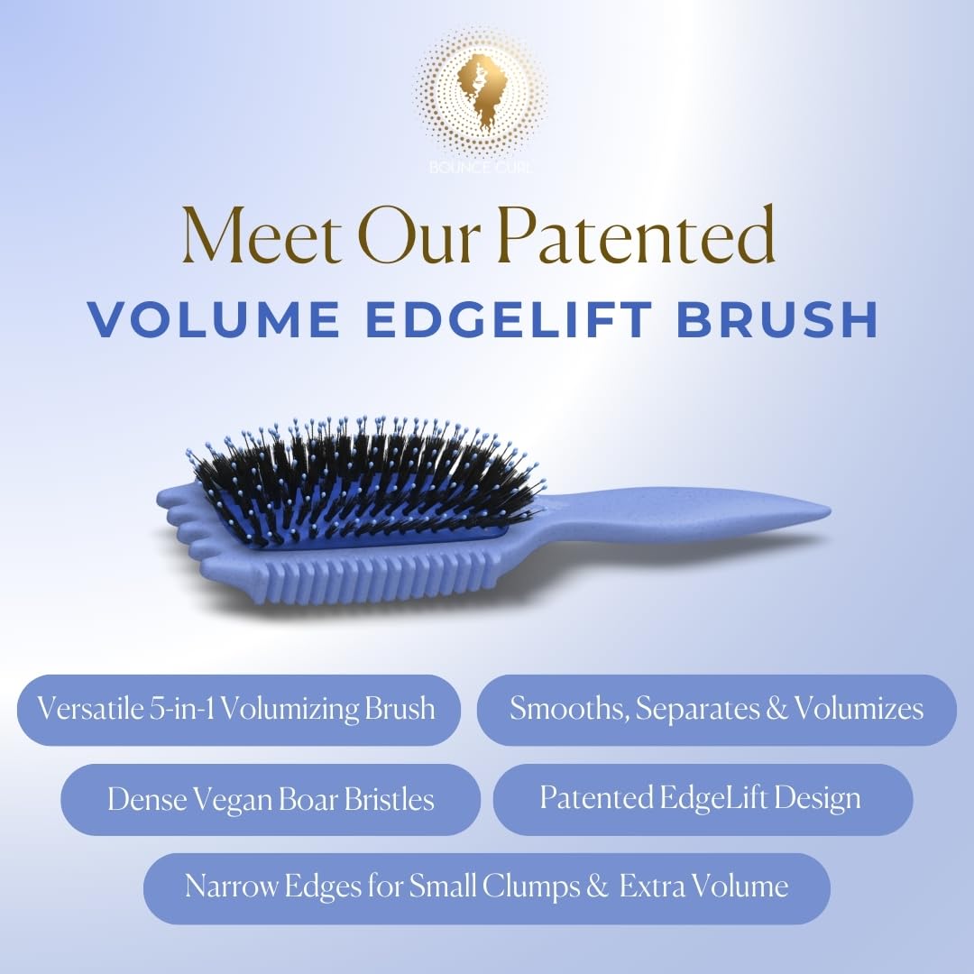 Bounce Curl brush with 4x thicker pad for durability