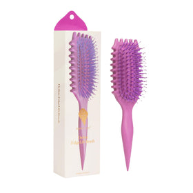 Bounce Curl Define EdgeLift Brush front view in Orchid colour