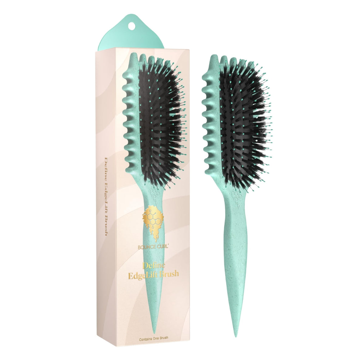 Bounce Curl Define EdgeLift Brush front view in teal