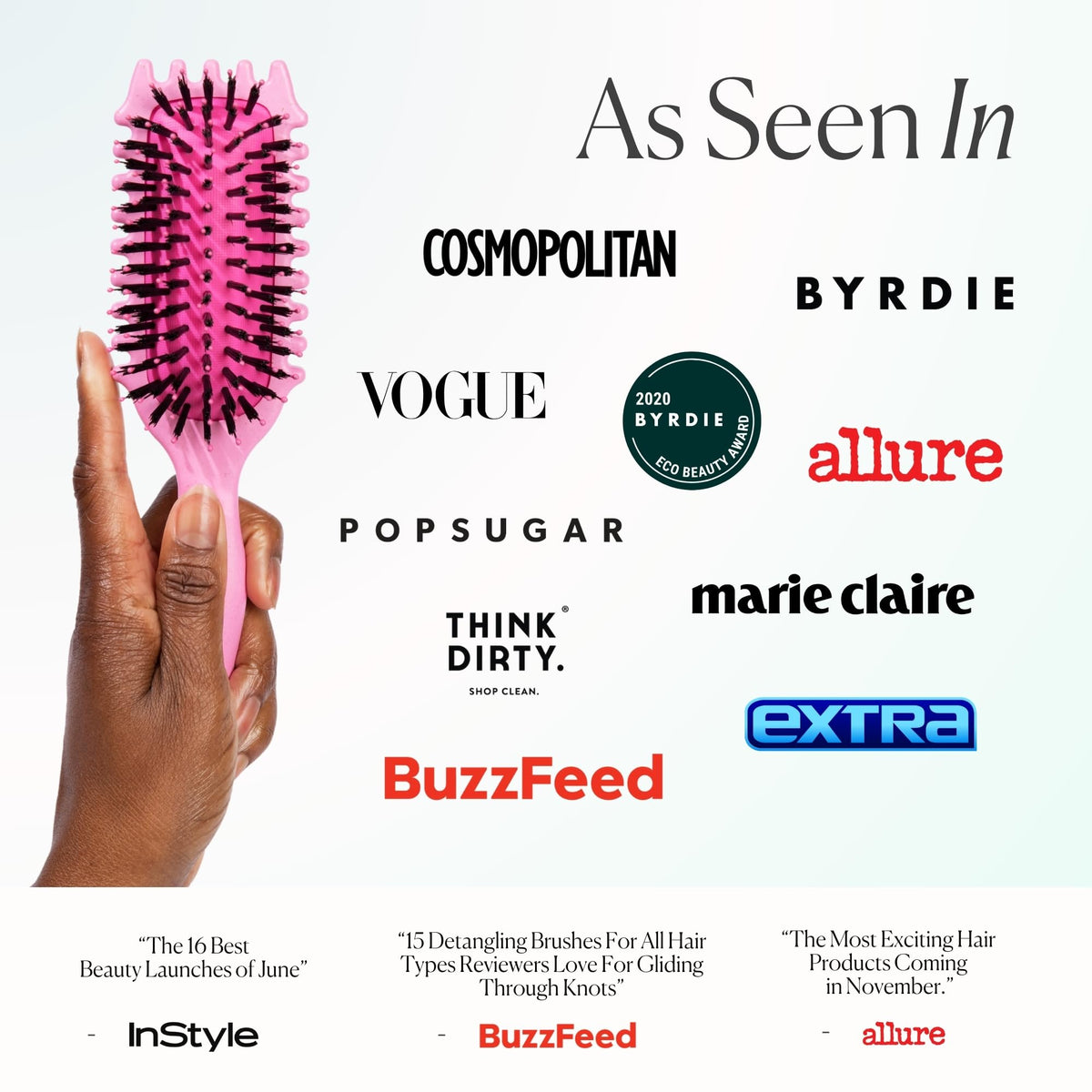Bounce Curl Define EdgeLift Brush packaging and features