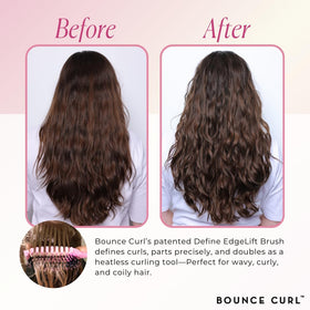 Bounce Curl Define EdgeLift Brush with flexible round-tip bristles