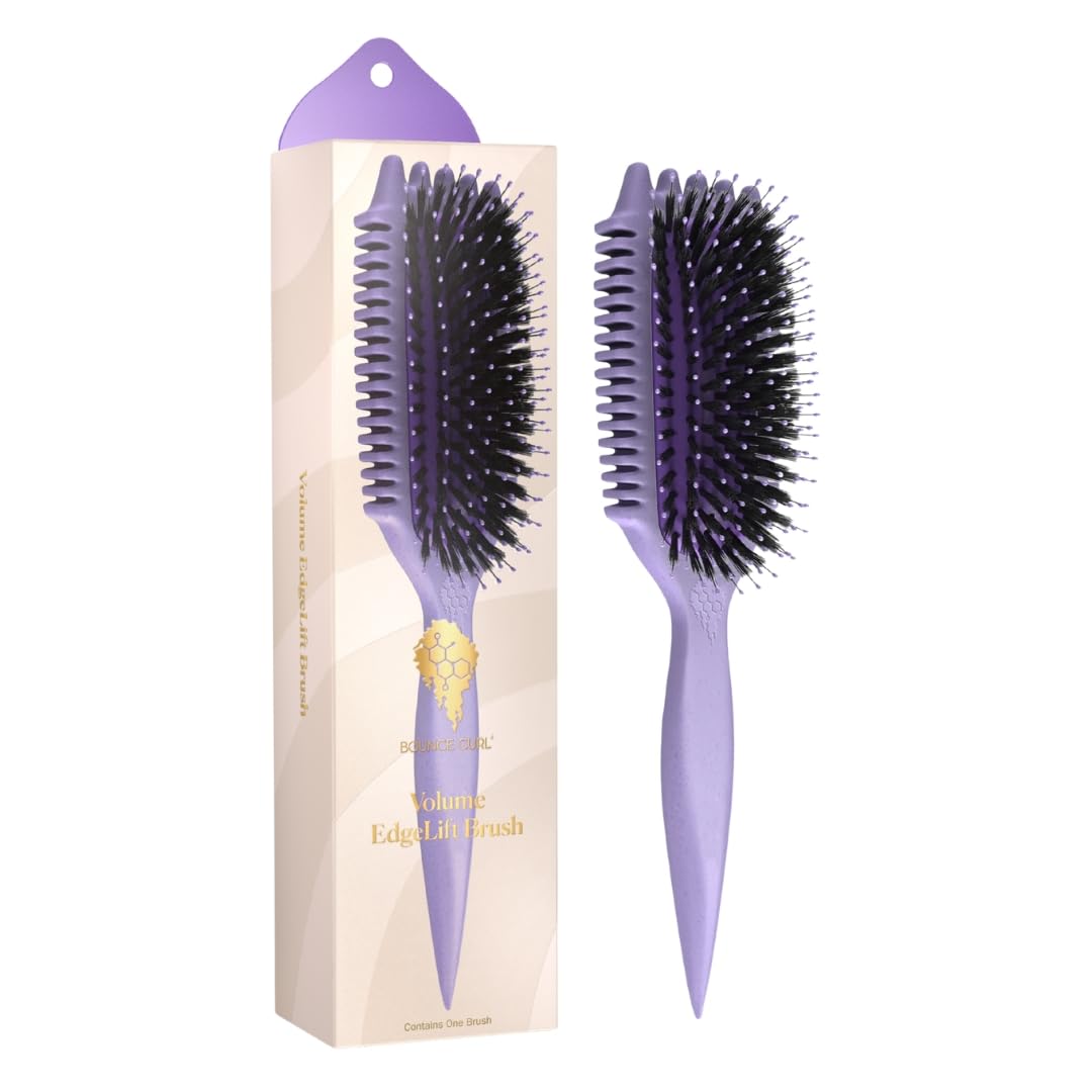 Bounce Curl Volume EdgeLift Brush front view in purple