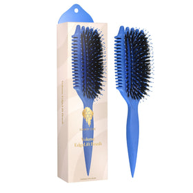 Bounce Curl Volume EdgeLift Brush front view with blue handle