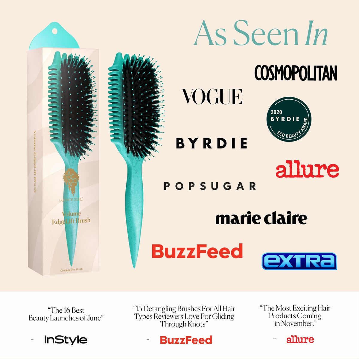 Bounce Curl Volume EdgeLift Brush packaging