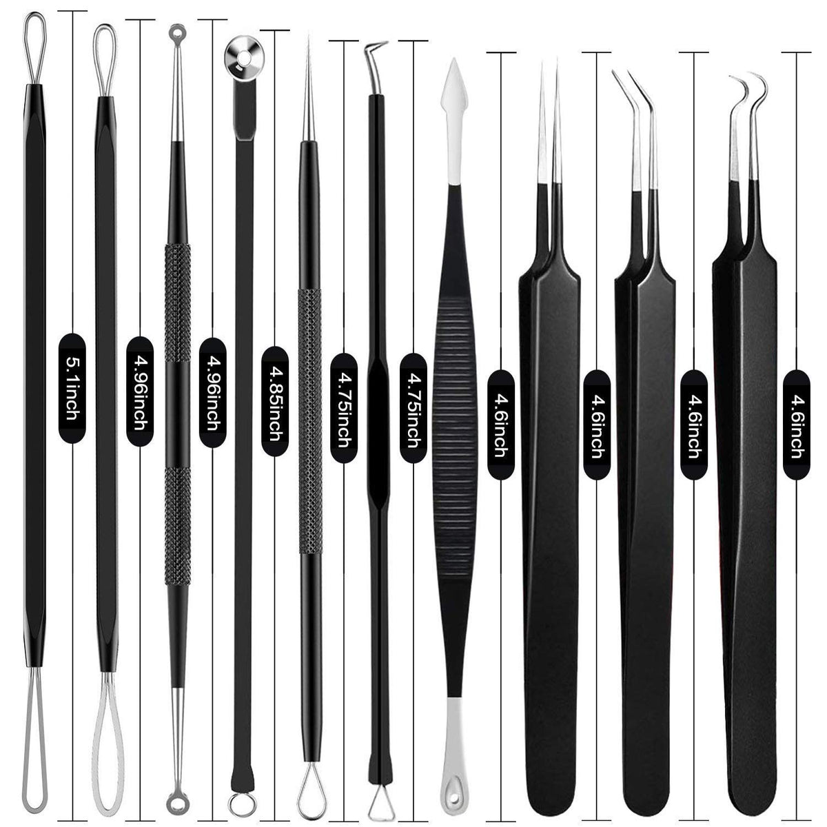 Boxoyx Pimple Popper Tool Kit packaging with instructions
