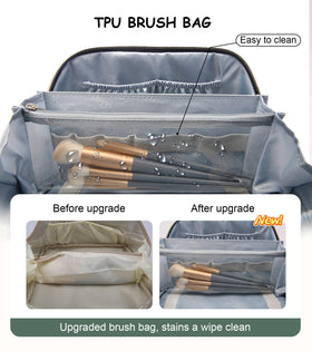 BOYATU elegant makeup bag in gift box with greeting card