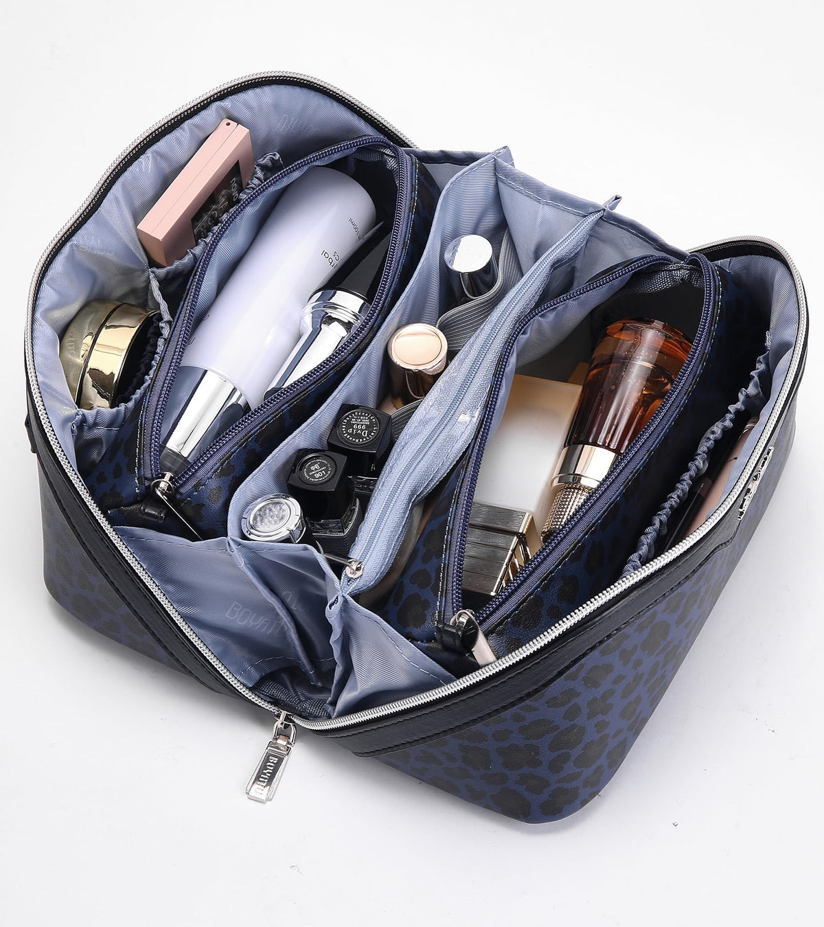 BOYATU Makeup Bags Set in travel setting outdoors