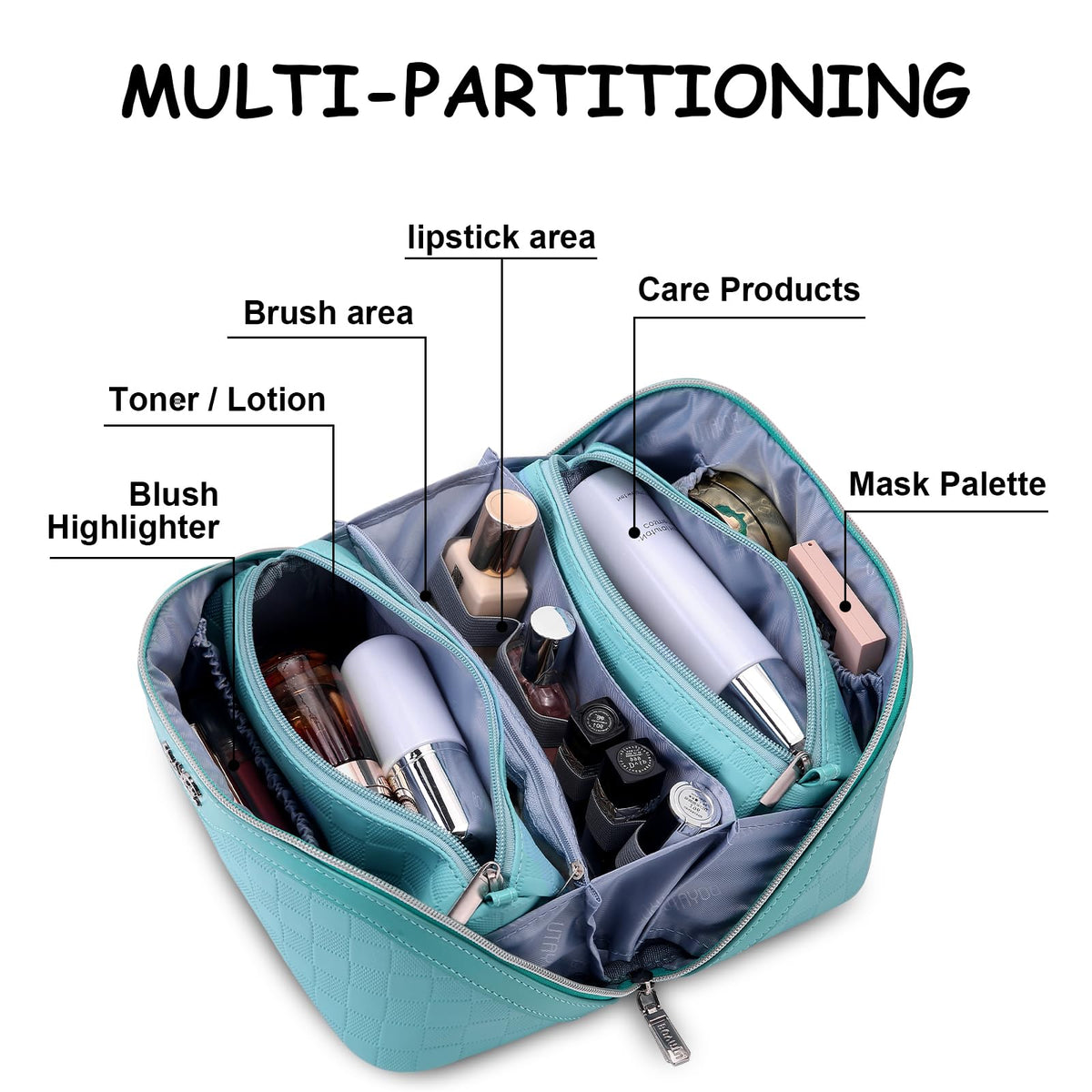 BOYATU Travel Makeup Bag in a lifestyle setting