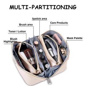 BOYATU Travel Makeup Bag in elegant gift box with greeting card