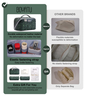 BOYATU travel makeup bag in use during a picnic