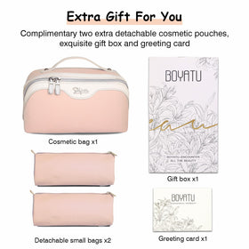 BOYATU travel makeup bag in use during travel