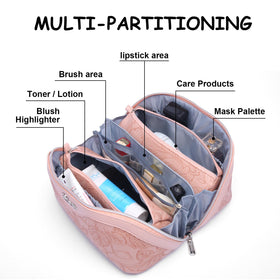 BOYATU Travel Makeup Bag in use during travel