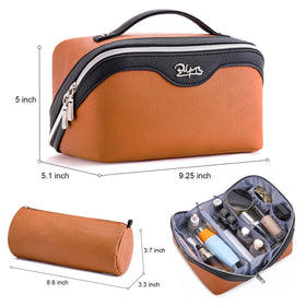 BOYATU travel makeup bag on a travel surface