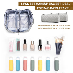 BOYATU Travel Makeup Bag Organizer in elegant gift box