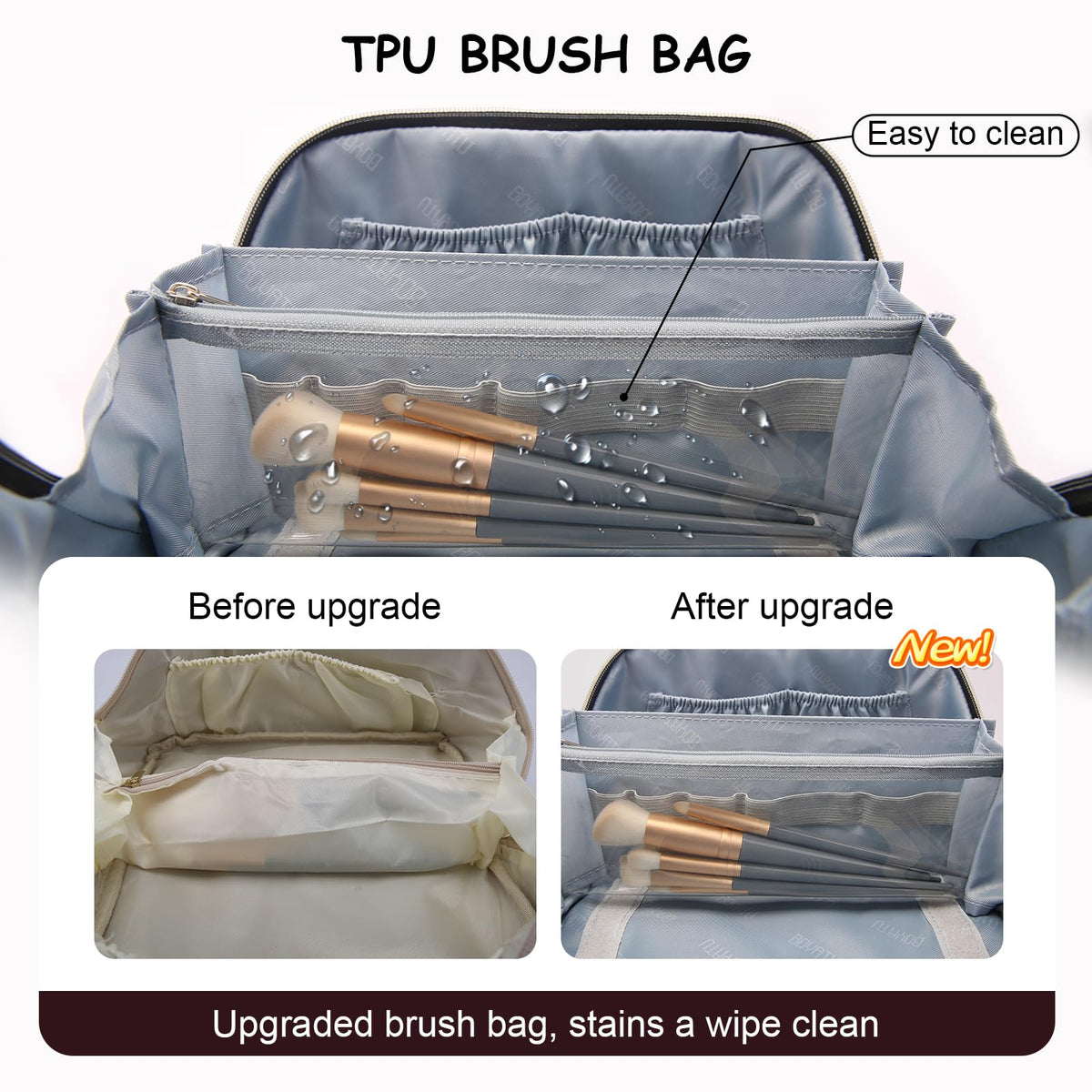BOYATU Travel Makeup Bag Organizer in use at a picnic