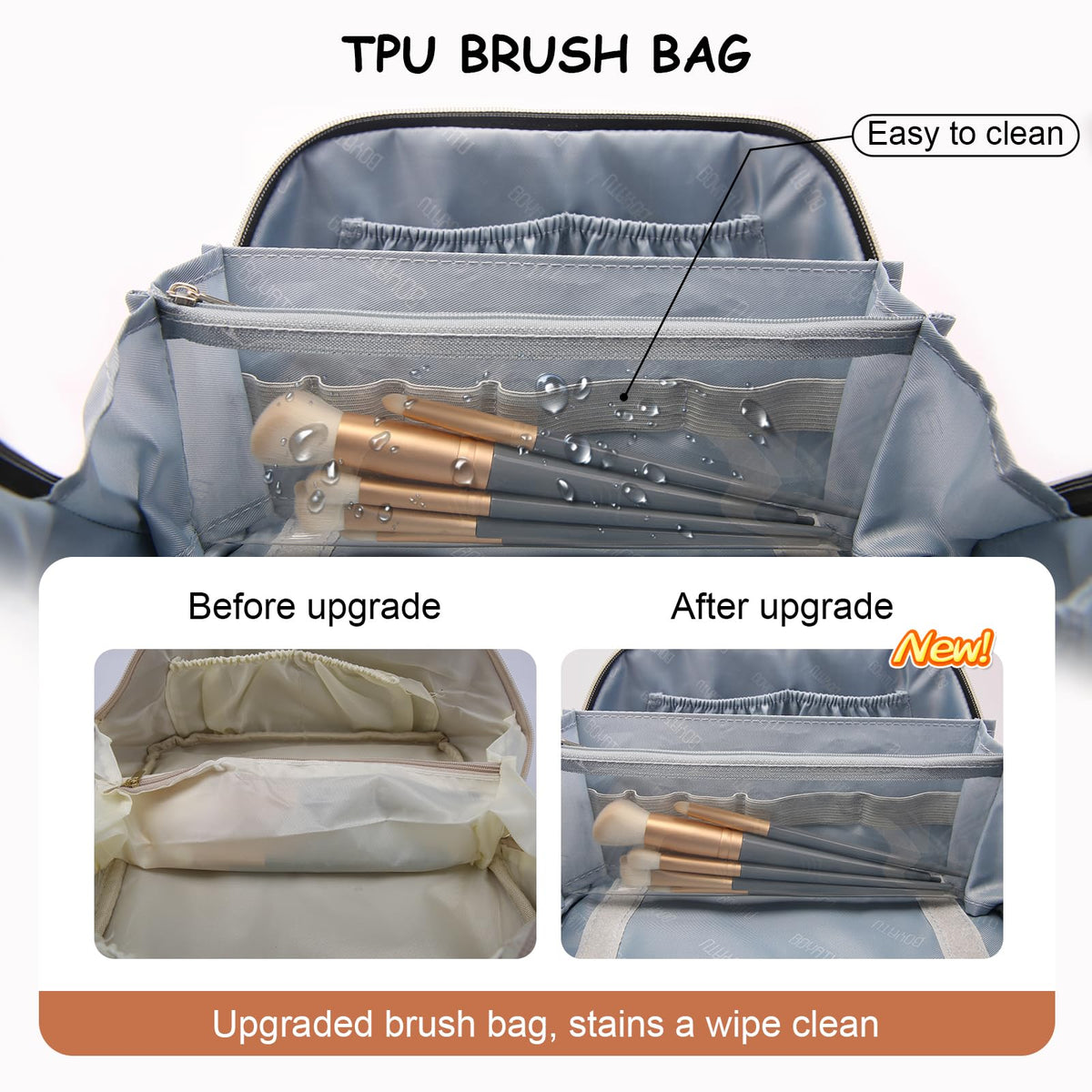 BOYATU Travel Makeup Bag Organizer Set in exquisite gift box