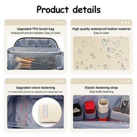 BOYATU Travel Makeup Bag Organizer Set in gift box with greeting card