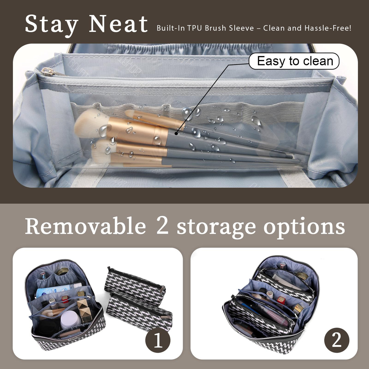 BOYATU Travel Makeup Bag set beautifully packaged