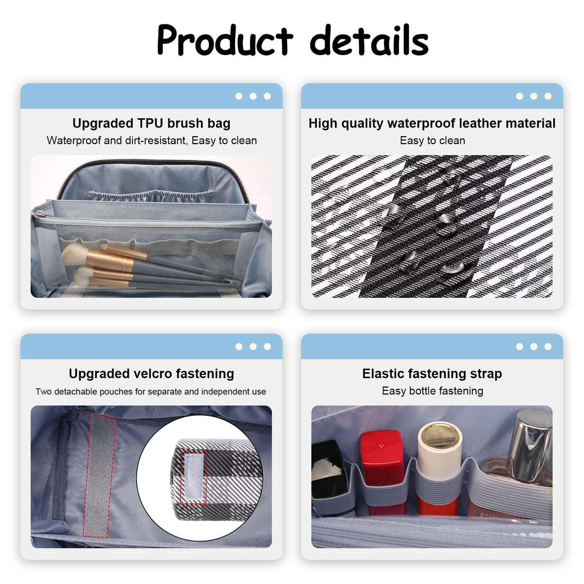 BOYATU Travel Makeup Bag set beautifully packaged in gift box