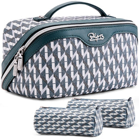 BOYATU Travel Makeup Bag Set of 3 in royal blue