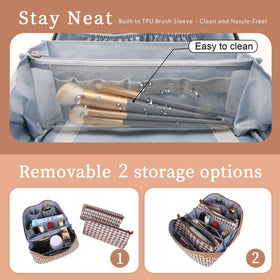 BOYATU Travel Makeup Bag Set packaged in gift box