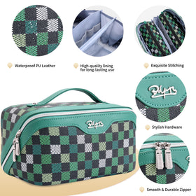 BOYATU Travel Makeup Bag Set, showing compartments and pouches