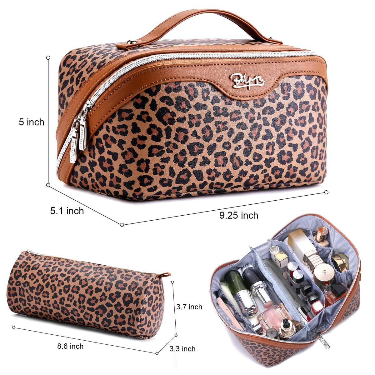 BOYATU Travel Makeup Bag Set with detachable zipper bags