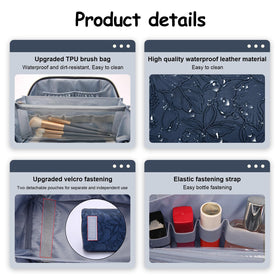 BOYATU Travel Makeup Bag with handle for portability
