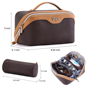 BOYATU Travel Makeup Bag with makeup products inside