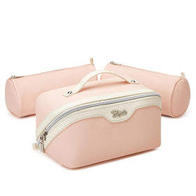 BOYATU travel makeup bag with skincare and cosmetics