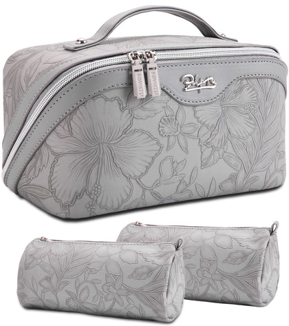BOYATU Travel Makeup Bags 3-Piece Set in floral design