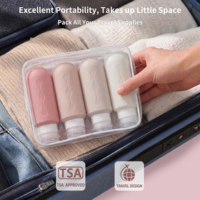 BPA free silicone material of Gemice travel bottles