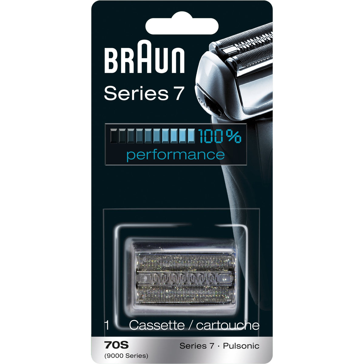 Braun 70S replacement shaver head back view