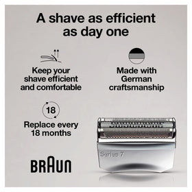Braun 70S shaver head replacement close-up