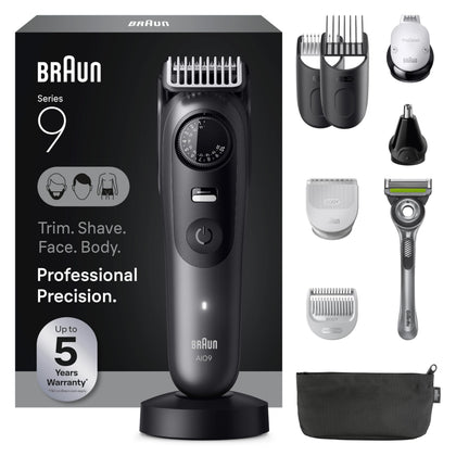 Braun All-in-One Series 9 PRO Trimmer Kit front view