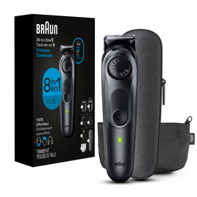 Braun All-in-One Style Kit 5471 in use for beard trimming