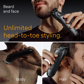 Braun All-in-One Style Kit 5480 precision wheel showing length settings