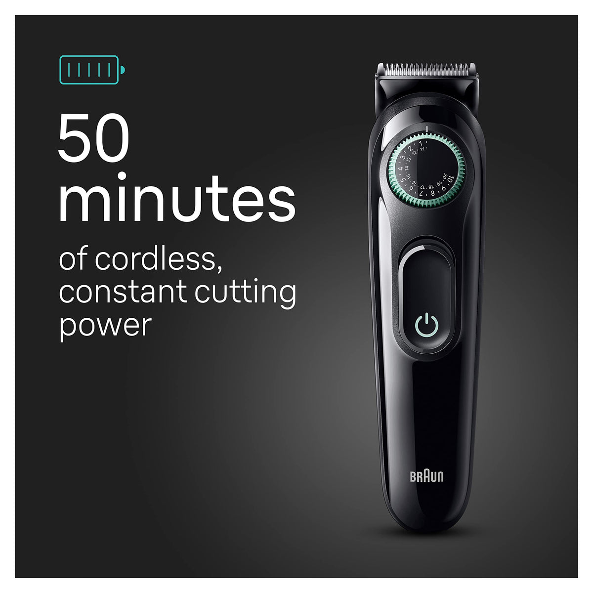 Braun All-in-One Style Kit with ultra-sharp blade close-up