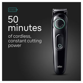 Braun All-in-One Style Kit with ultra-sharp blade close-up
