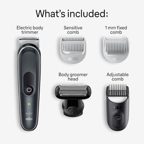 Braun Body Groomer Series 5 5360 with sensitive comb attached