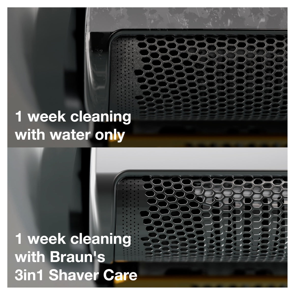 Braun Clean & Renew Cartridge being inserted into Clean&Charge unit