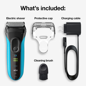 Braun Electric Series 3 Razor with precision trimmer close-up