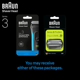 Braun Series 3 replacement head with cleaning brush