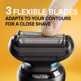 Braun Series 5 5120s electric shaver on charging stand
