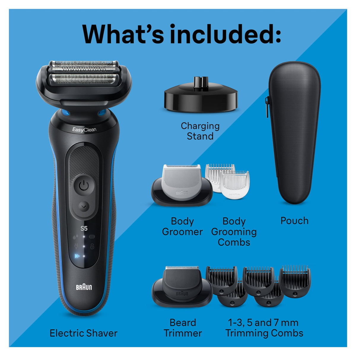 Braun Series 5 5150cs electric shaver with beard trimmer attachment