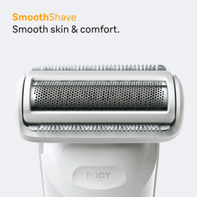 Braun Series 5 waterproof trimmer in a bathroom setting