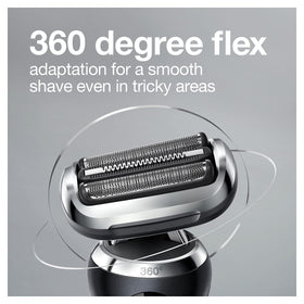 Braun Series 7 7075cc Electric Razor showing waterproof feature