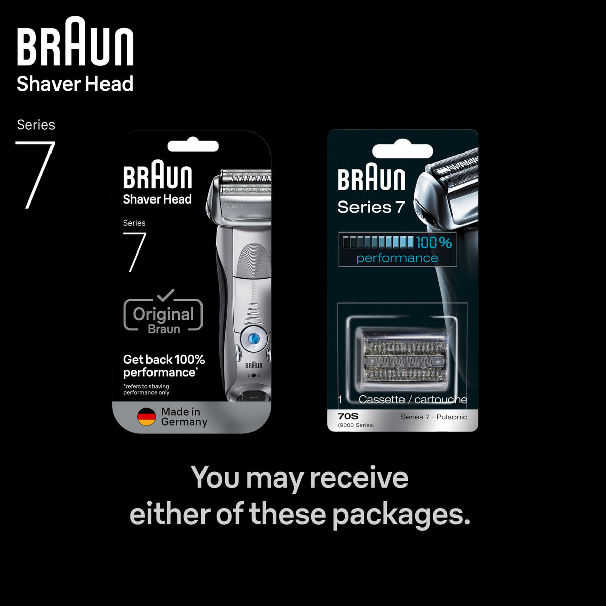 Braun Series 7 70S Electric Shaver head features overview